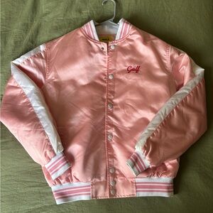 GOLF Pink Satin Bomber Jacket